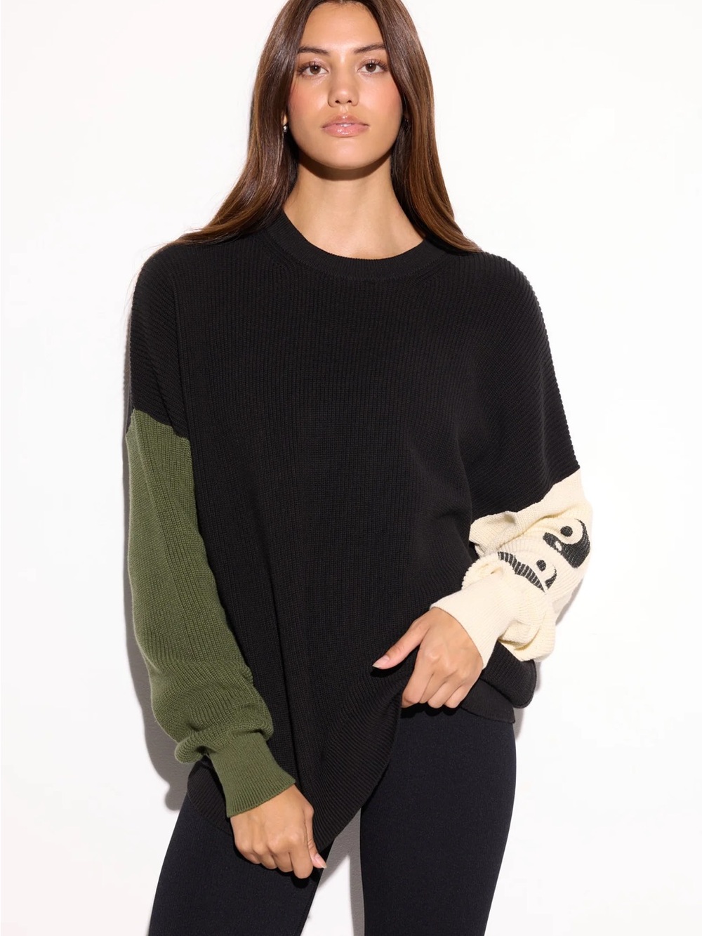 NWT Spiritual Gangster Yin Yang Stack Lyric Sweater size XL